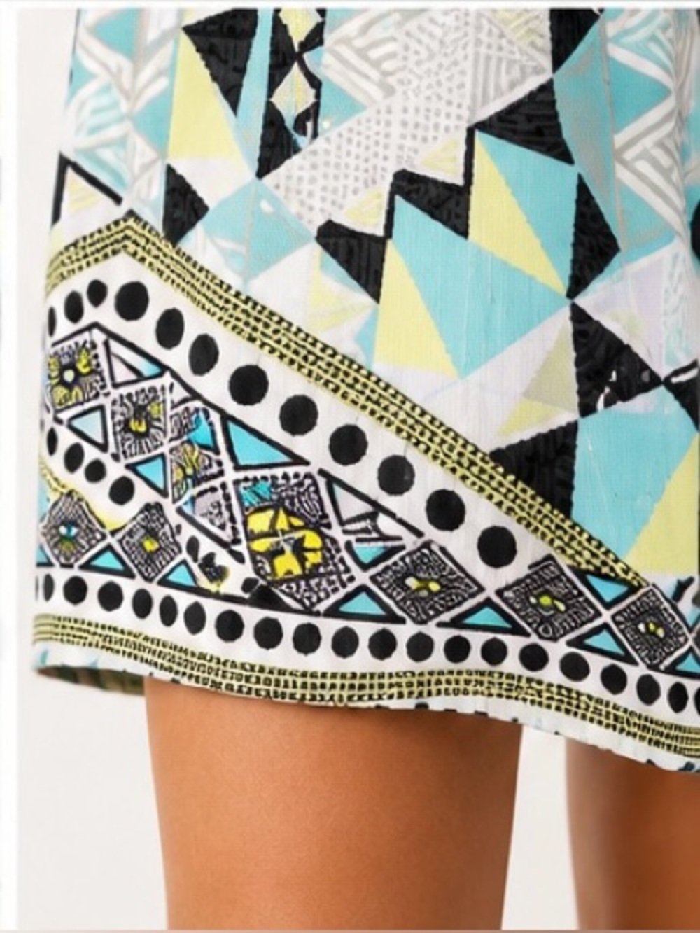 NWT Hale Bob Beaded Geometric Beaded Shift Dress L Resort MSRP $328 - Picture 5 of 10